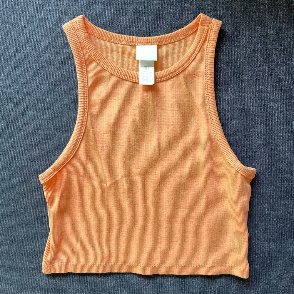 H&M Crop Top Tank Orange